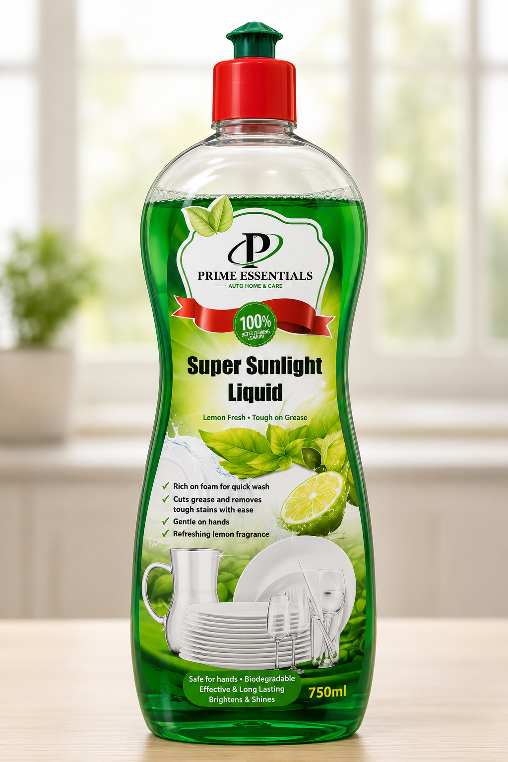 Prime Essentials Super Dishwash Liquid 750ml
