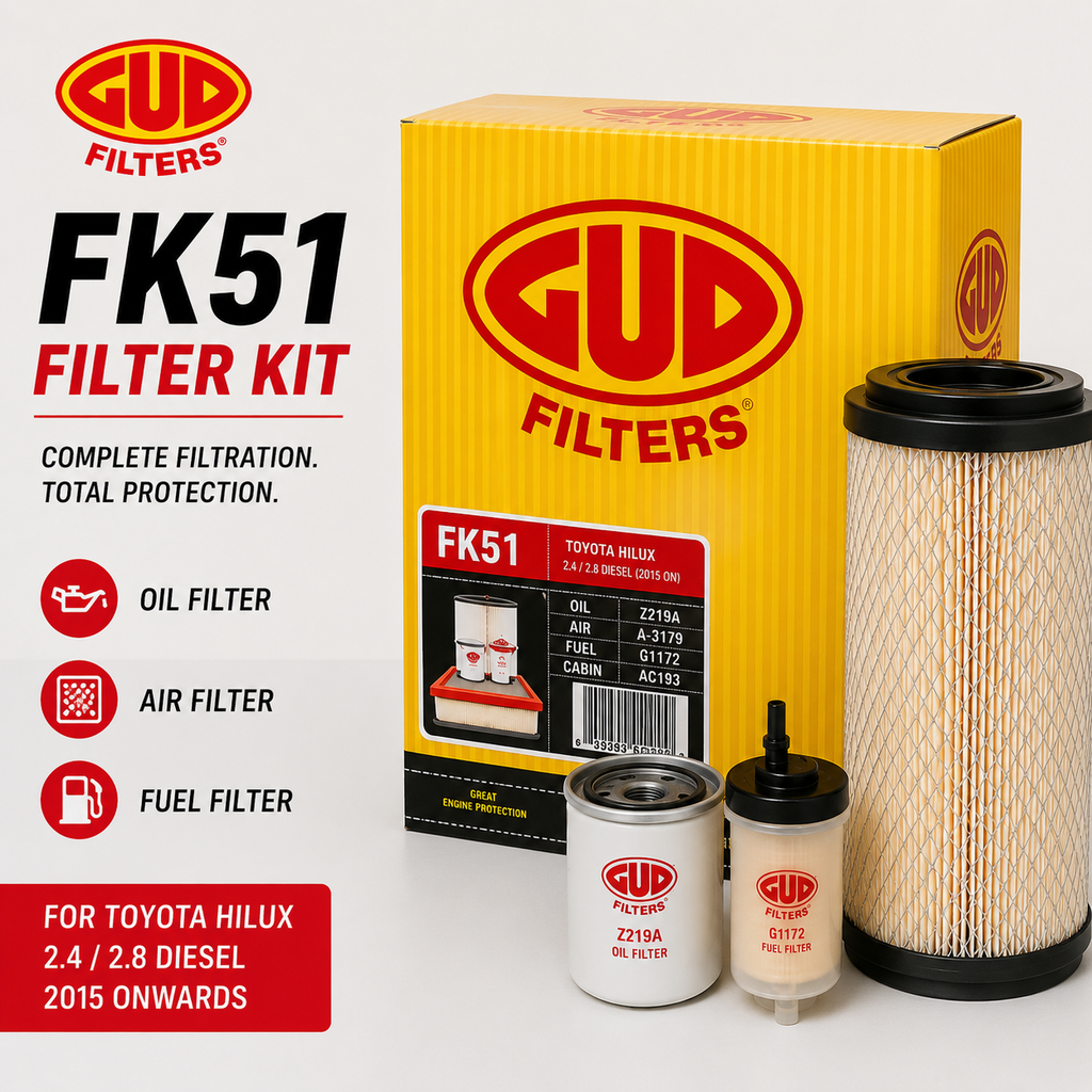GUD FK51 Filter Kit – Toyota Hilux 2.4/2.8 Diesel 2015 Onwards product image