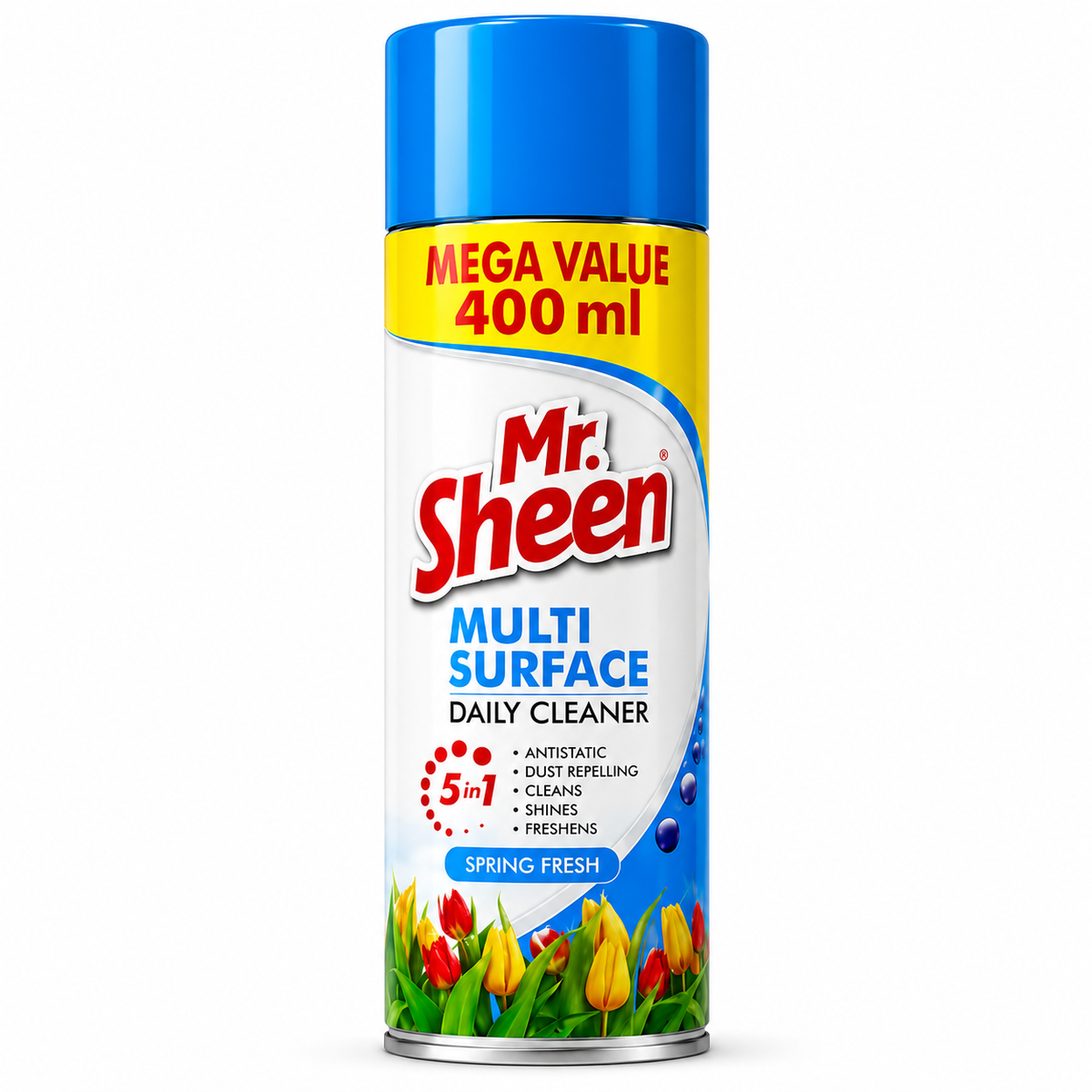 Mr. Sheen Multi Surface Daily Cleaner Spring Fresh 400ml aerosol can