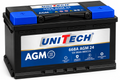 UniTech 668A AGM 24 Battery 12V 80Ah 885CCA